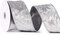 Silver Crushed Velvet Ribbon Wired 2.5" x 10 Yards Silver Christmas Wired Edge Ribbon Silver Christmas Decorations Silver Ribbon for Gift Wrapping Wreath Tree Topper Bow Making Crafts